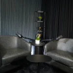 black podcast studio